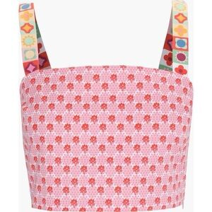 The Clara Crop Top, Pink Cala Check XL NWT